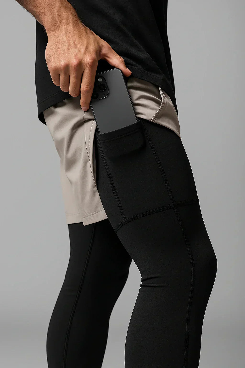 Comprex 2 em 1 – Short Masculino com Calção de Compressão