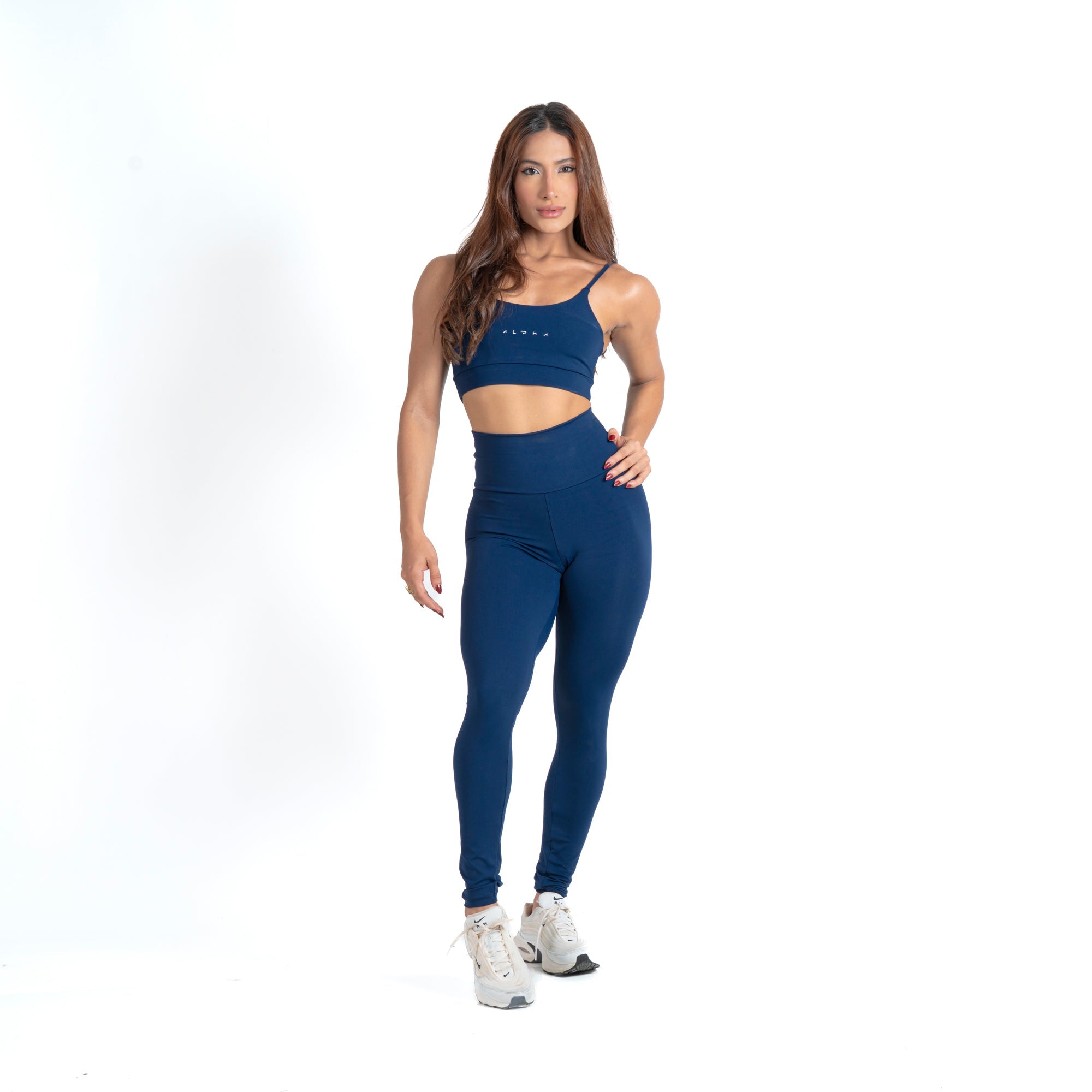 Conjunto Basic Feminino Top e Calça - New Horizon Azul Bruma
