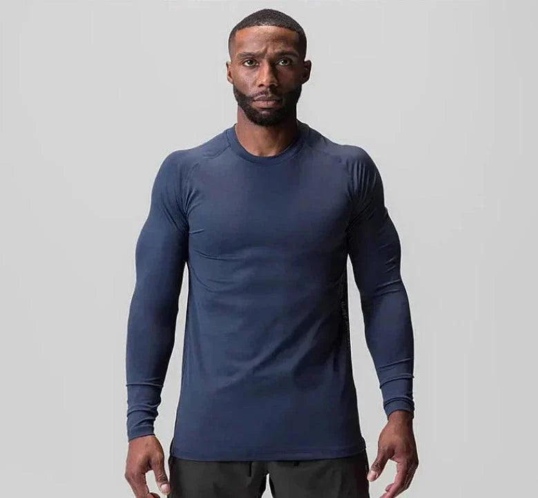 Camiseta Fitness Masculina Manga Longa Dry Fit