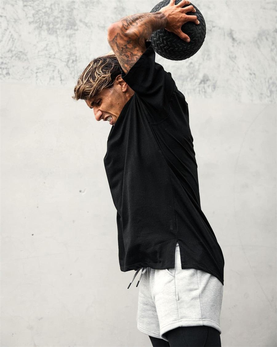 Camiseta Oversized Masculina Esportiva Dry Fit