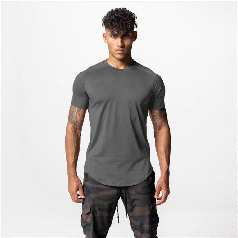 Camiseta Fitness Masculina Slim Fit Dry Fit