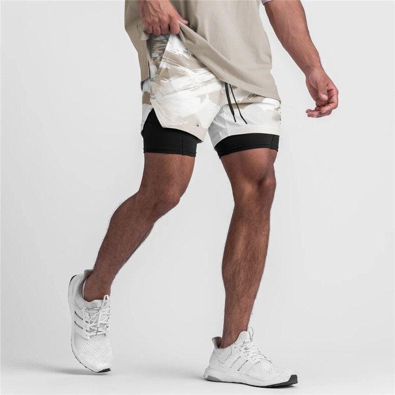Short Masculino Dupla Camada com Compressão