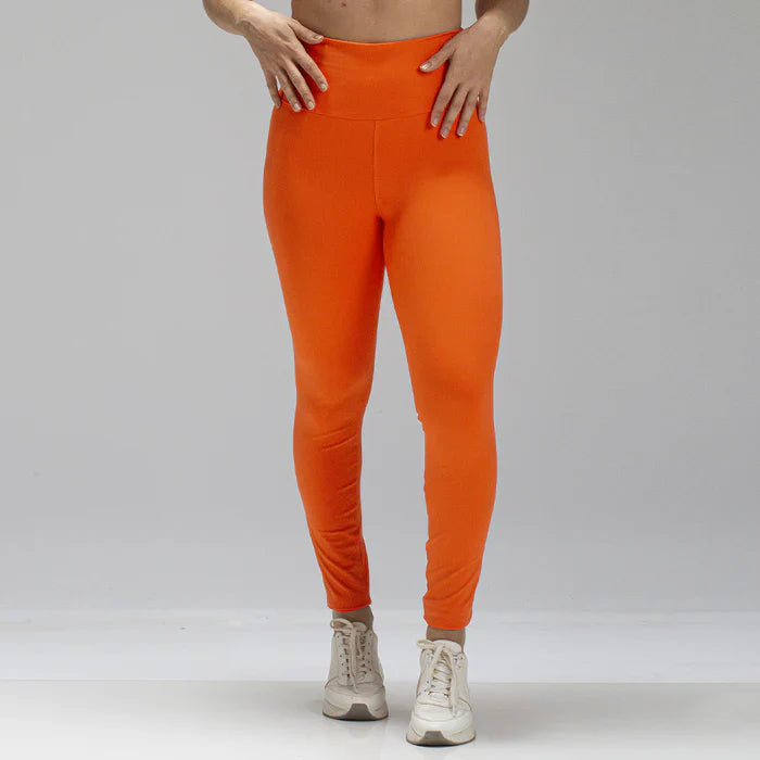 Conjunto Basic Feminino Top e Calça - New Horizon Laranja Naturale