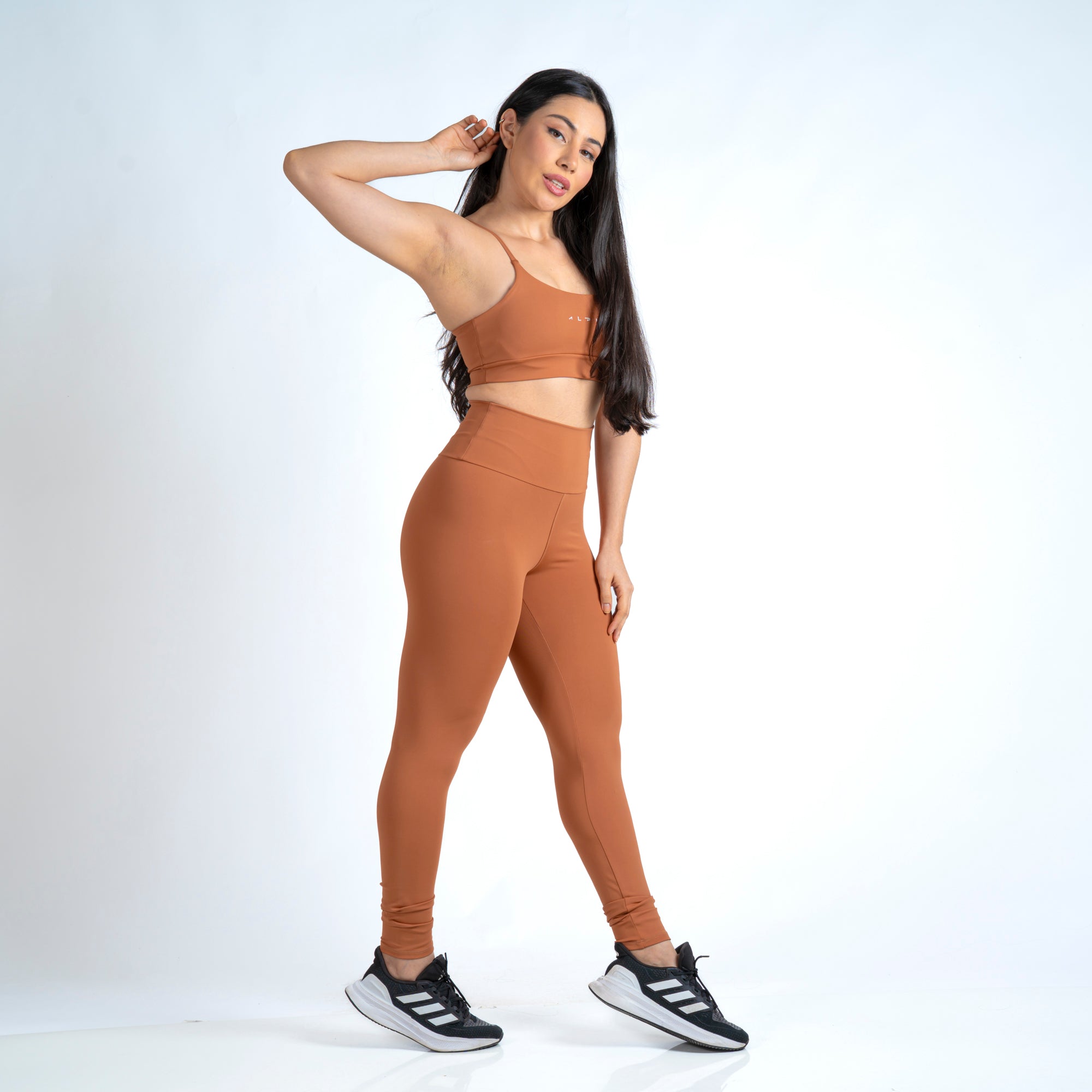 Conjunto Basic Feminino Top e Calça - New Horizon Cappuccino