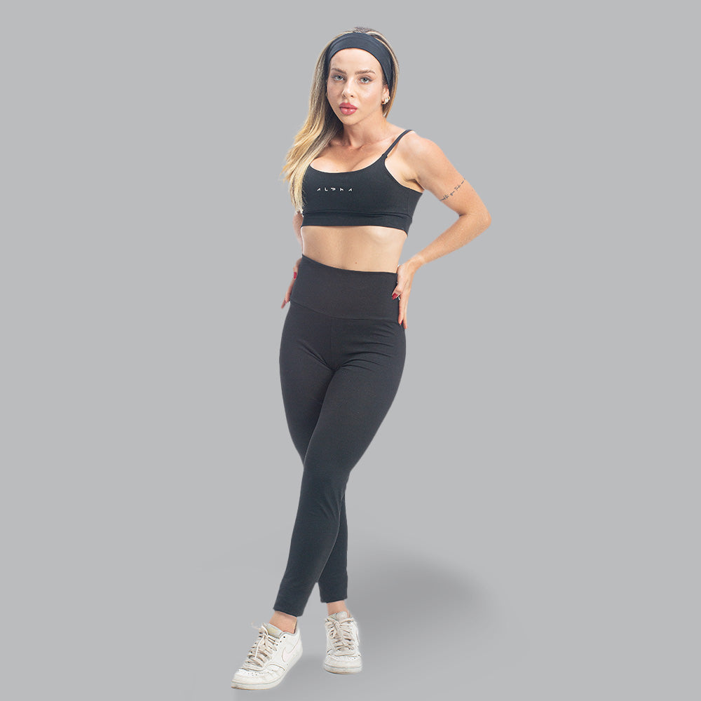 Conjunto Basic Feminino Top e Calça - New Horizon Preto