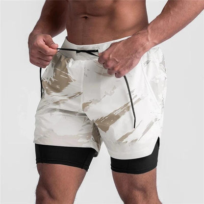 Short Masculino Dupla Camada com Compressão