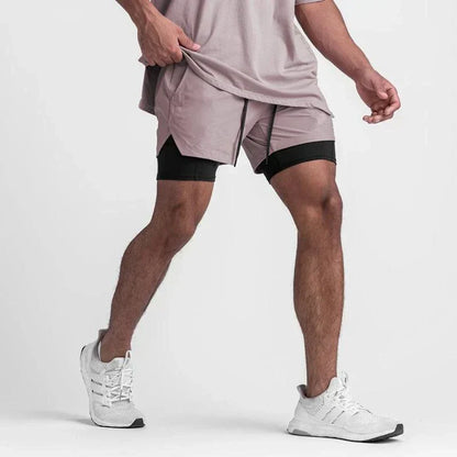 Short Masculino Dupla Camada com Compressão