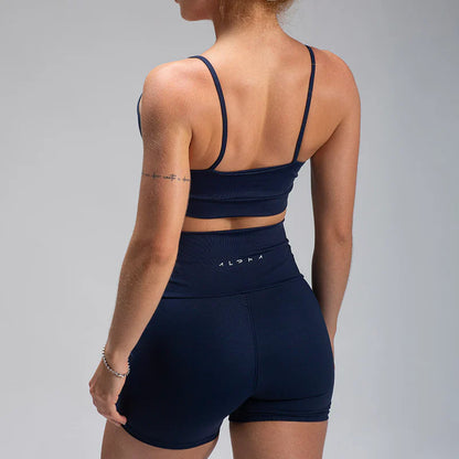 Conjunto Basic Feminino Top e Short - New Horizon Marinho